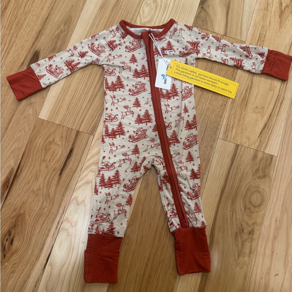 Little One Shop Christmas Zippy NWT, 0-3 month